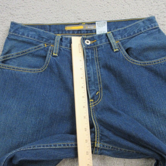 Vintage Levi's Silvertab Baggy Jeans size 33 x 34‎ Blue Skater 90s Y2K Grunge - Picture 14 of 16